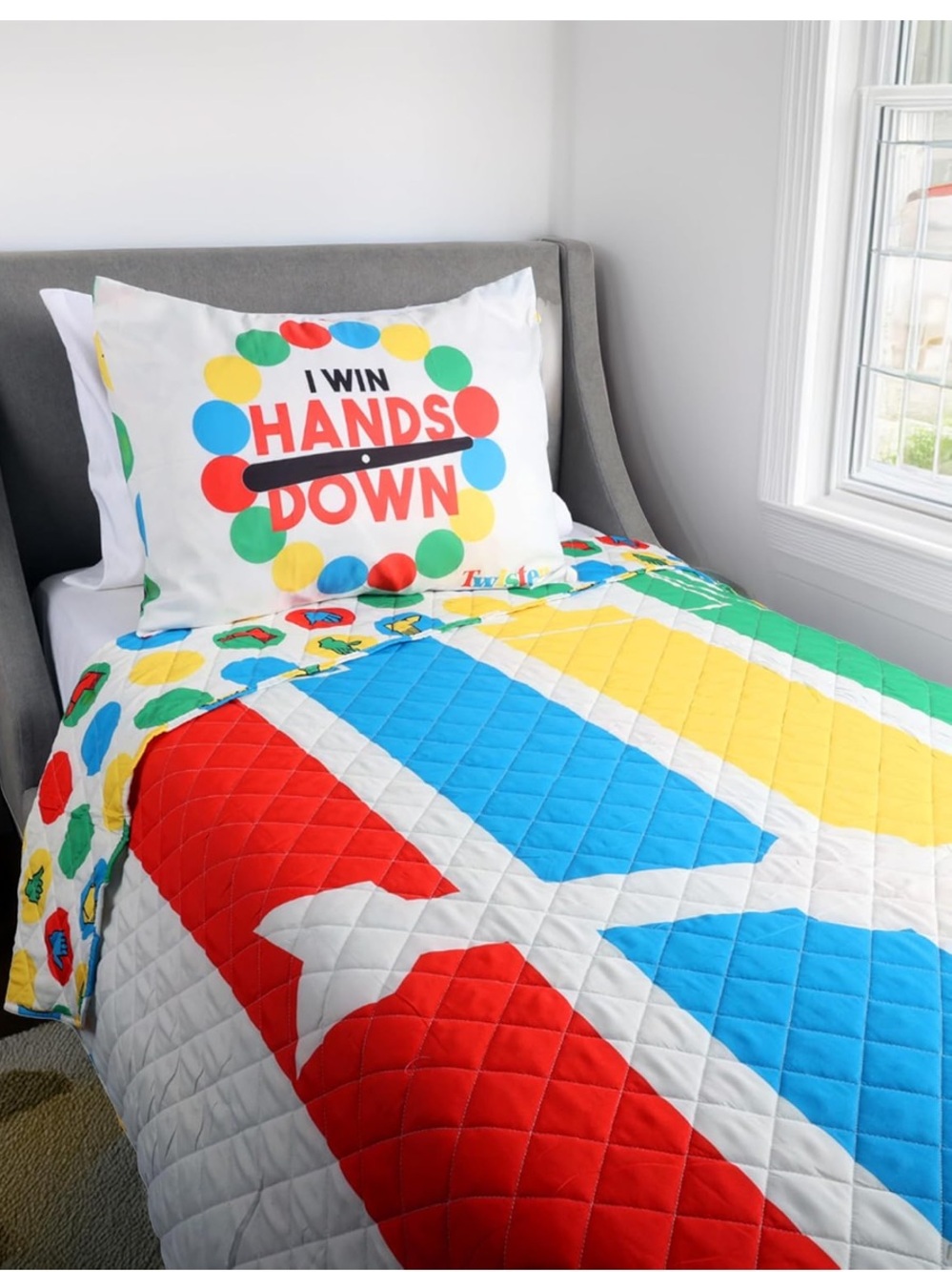 ✨NWT✨ Hasbro Gaming Twister Twin Reversible Comforter & Sham Set | Kids Bedding